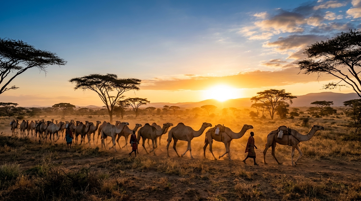 Desert Gold Camel Herd Kenya